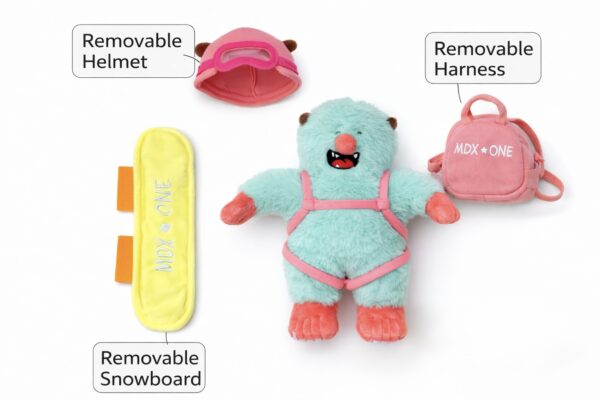 Yeti Stuffy | Kid's Snowboard And More | MDXONE