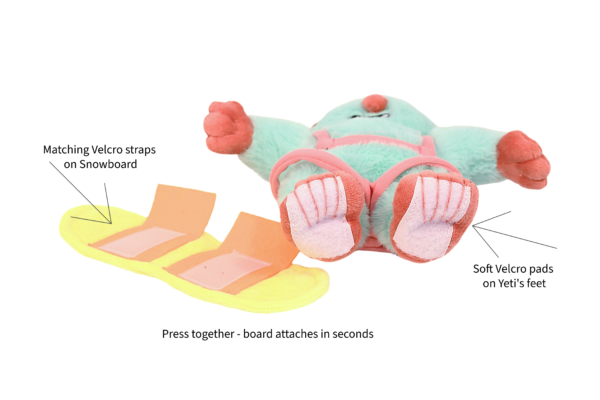 スノーボード TEDDY Yeti Stuffy | Kid's Snowboard And More | MDXONE