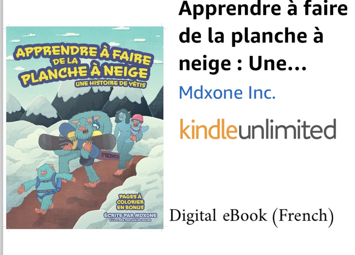 Apprendre à faire du snowboard, une histoire de Yeti — Kindle (Français)