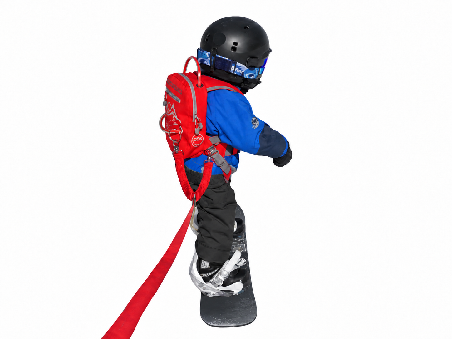 OD connection with one bungee at the D ring and one at the O ring